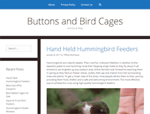 Tablet Screenshot of buttonsandbirdcages.com